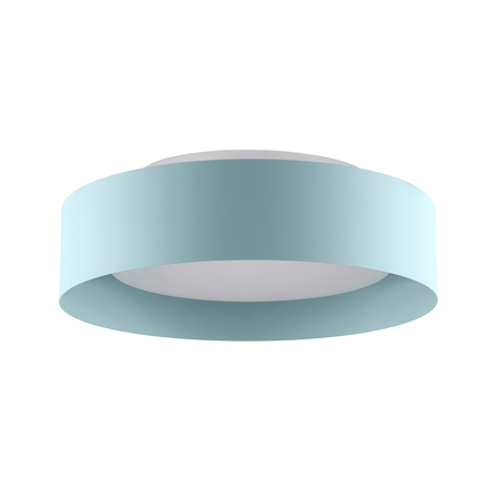 BROMI DESIGN Lynch 15.75 in. 3-Light Baby Blue Flushmount Ceiling Light B4106BB